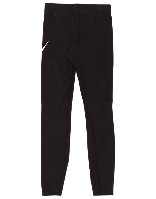 Γυναικεία γραφικά κολάν Nike UK 8 Μικρό μαύρο βαμβακερό