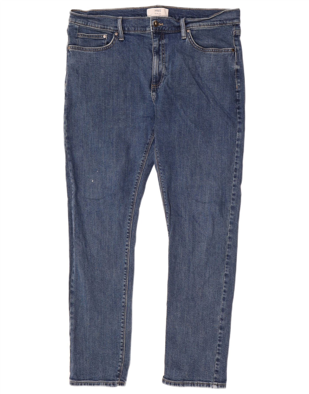 Ανδρικό Slim Jeans Marks & Spencer W36 L31 Blue Cotton