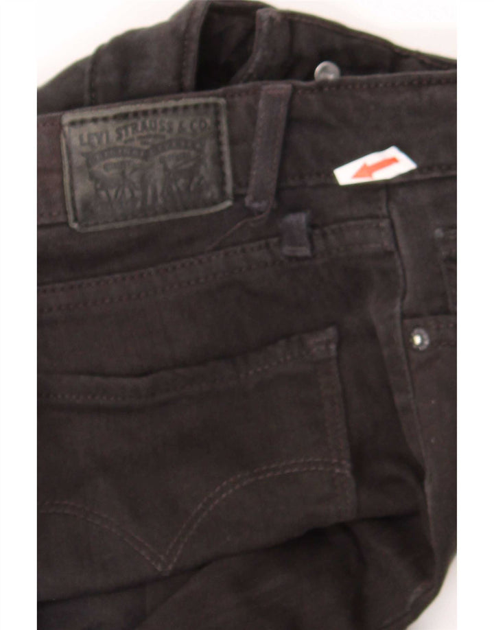 Levi's Womens 712 Slim Jeans W26 L30 Μαύρο Βαμβακερό