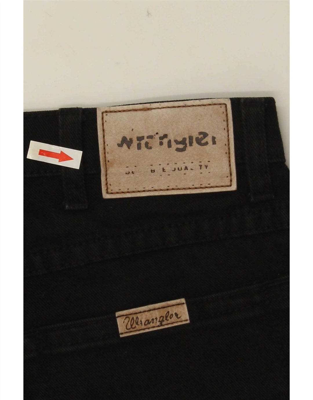 Ανδρικό τζιν ίσιο Wrangler Regular Fit W32 L30 μαύρο βαμβακερό