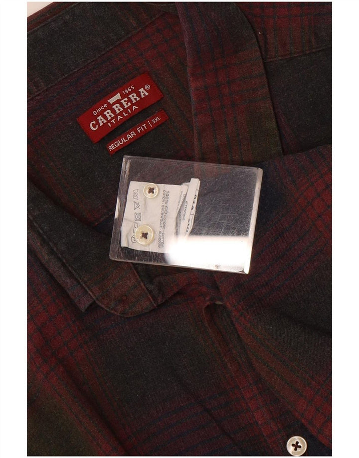 Ανδρικό πουκάμισο Carrera Regular Fit 3XL Red Check Cotton