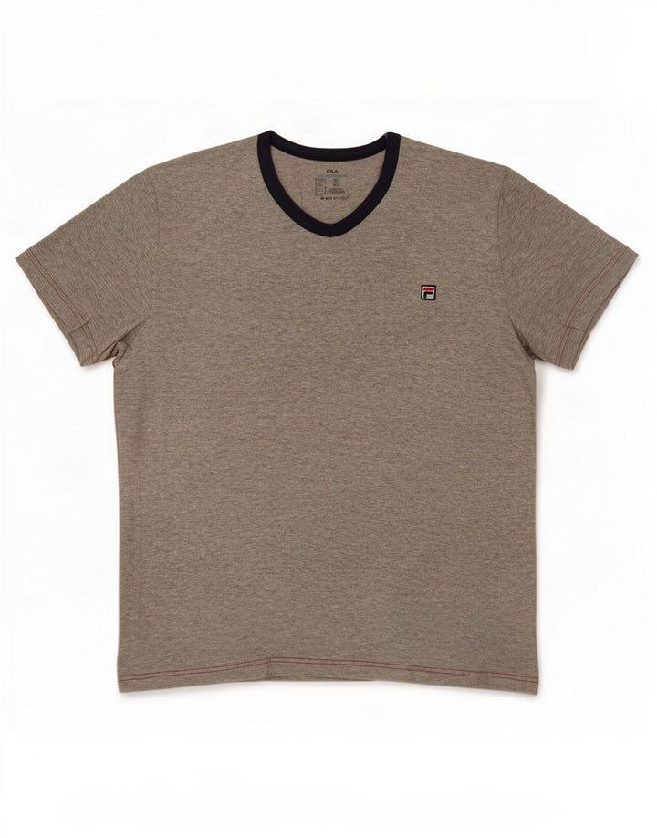 Ανδρικό T-Shirt Fila Top Large Grey Flecked Cotton
