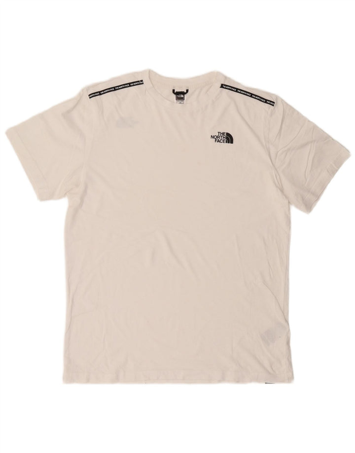 Ανδρικό T-Shirt North Face Top μεγάλο λευκό βαμβακερό
