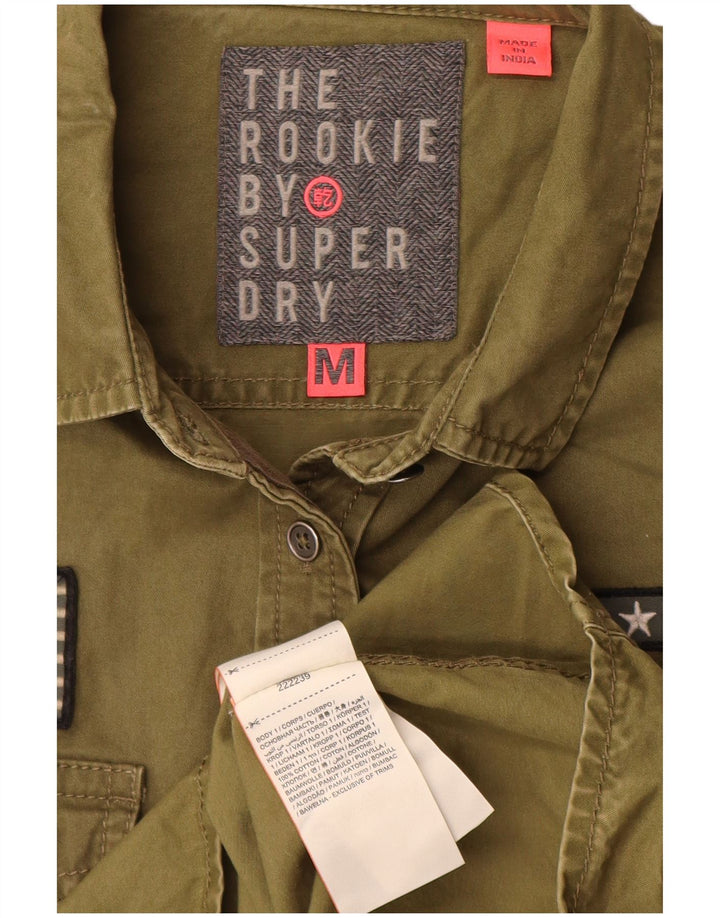 Γυναικείο πουκάμισο Superdry Graphic UK 14 Medium Khaki Cotton