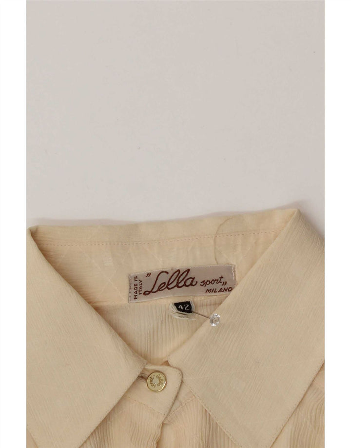 Vintage Γυναικείο Πουκάμισο Μπλούζα IT 42 Medium Beige