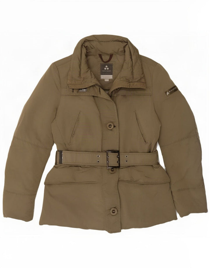 PEUTEREY Γυναικείο μπουφάν με επένδυση IT 42 Medium Khaki Polyamide