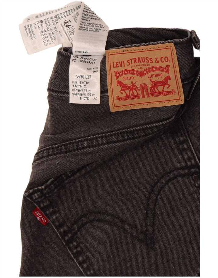 Ανδρικό τζιν Levi's Straight W30 L27 Γκρι βαμβακερό