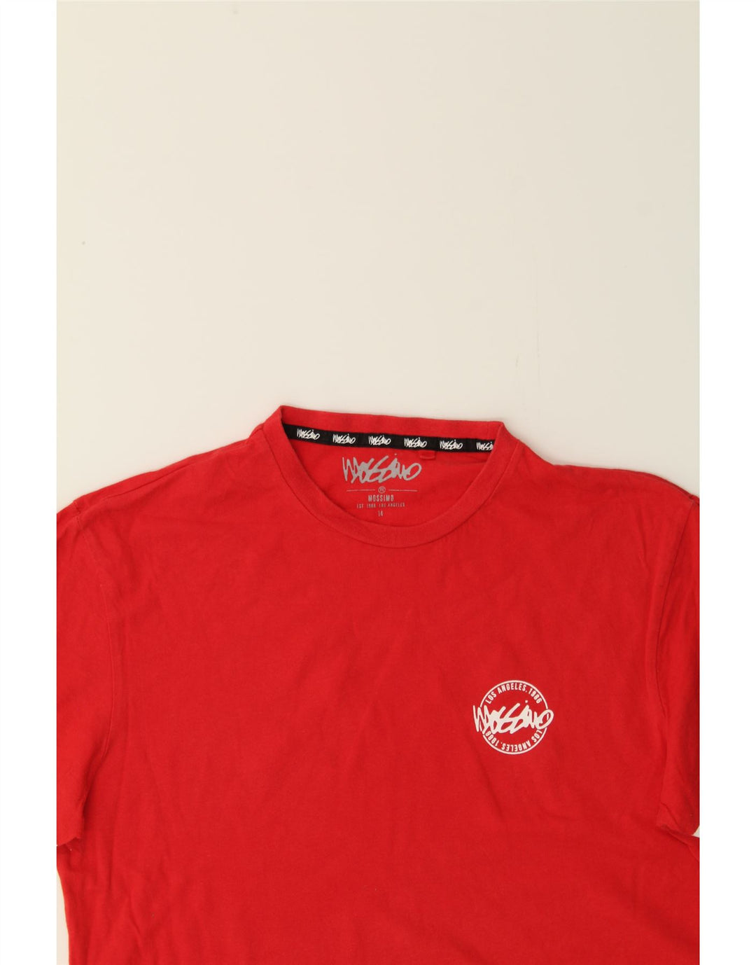 MOSSIMO Boys Graphic T-Shirt Top 13-14 Years Red Cotton Vintage Mossimo and Second-Hand Mossimo from Messina Hembry 