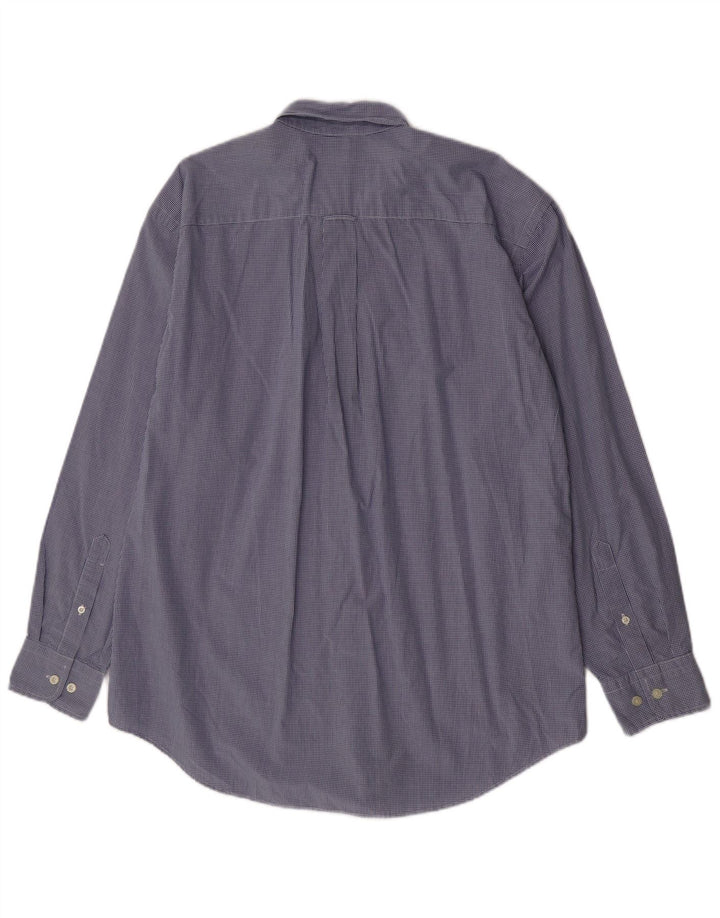 Ανδρικό πουκάμισο Nautica μεγάλο μπλε βαμβακερό Gingham