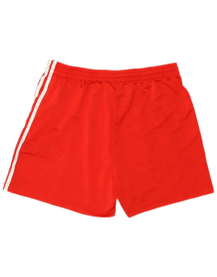Γυναικείο αθλητικό σορτς Adidas UK 16/18 μεγάλο κόκκινο πολυεστέρα