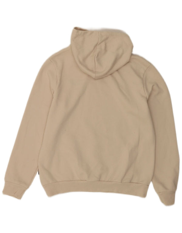 PUMA Γυναικείο Hoodie Jumper UK 16 Large Beige Βαμβακερό