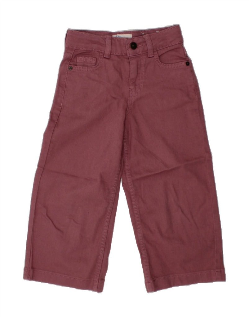 FAT FACE Girls Straight Casual Trousers 5-6 Years W22 L15 Purple Cotton Vintage Fat Face and Second-Hand Fat Face from Messina Hembry 