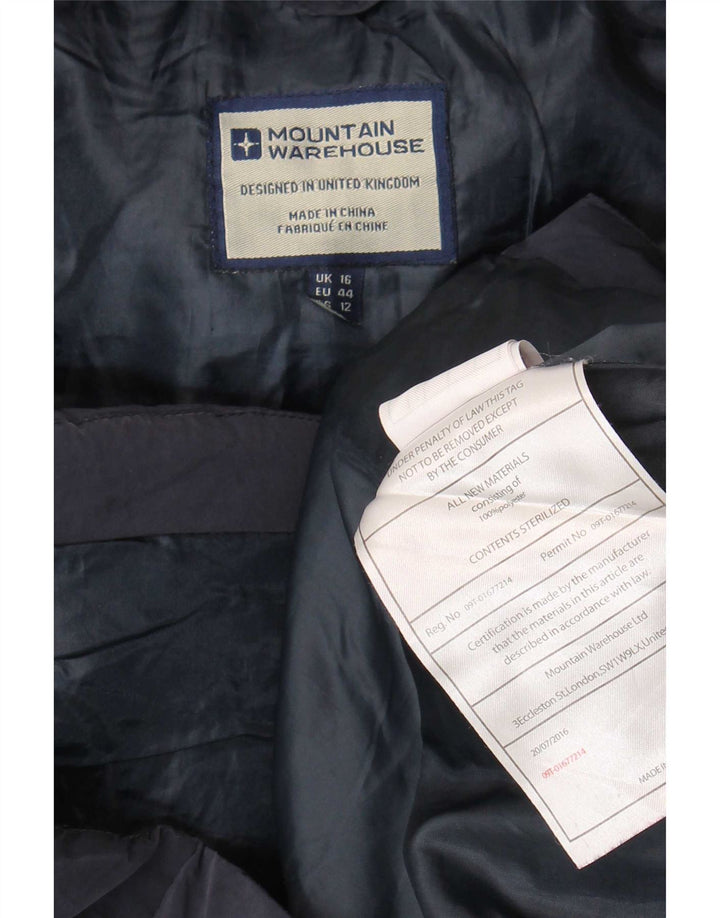 Mountain Warehouse Womens Padded Gilet UK 16 Large Navy Blue Polyester