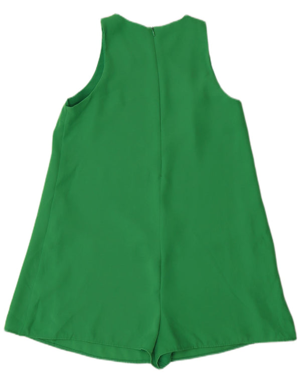 Zara Γυναικείο Αμάνικο Playsuit UK 10 Small Green Polyester