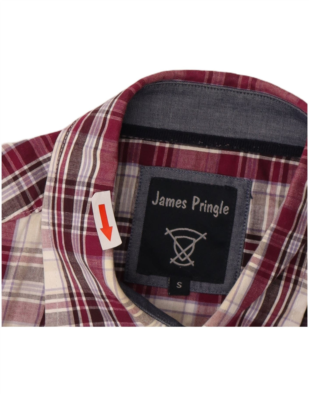 Ανδρικό κοντομάνικο μπλουζάκι James Pringle Μικρό μωβ βαμβακερό
