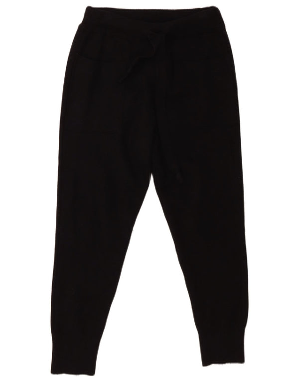 Zara Γυναικείο πλεκτό Joggers Παντελόνι Cropped Large W30 L23 Μαύρο