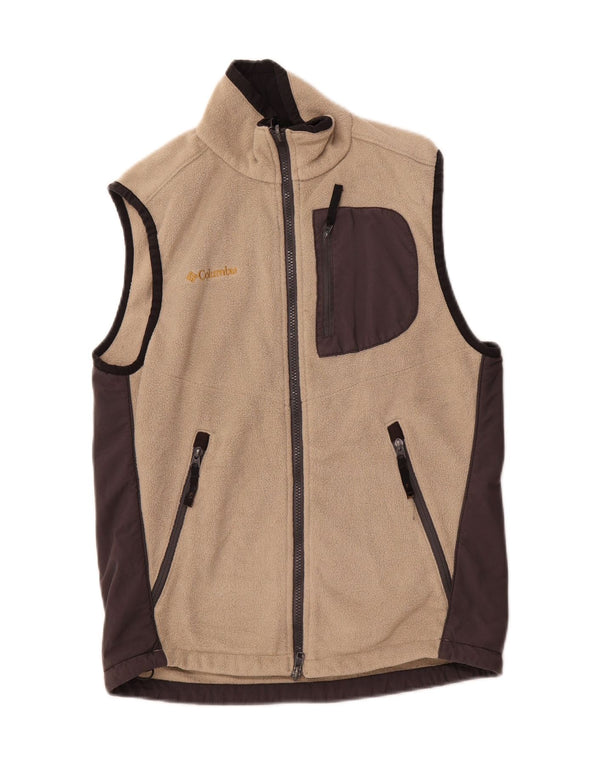 COLUMBIA Ανδρικό Titanium Fleece Gilet UK 36 Small Grey Colourblock Polyester