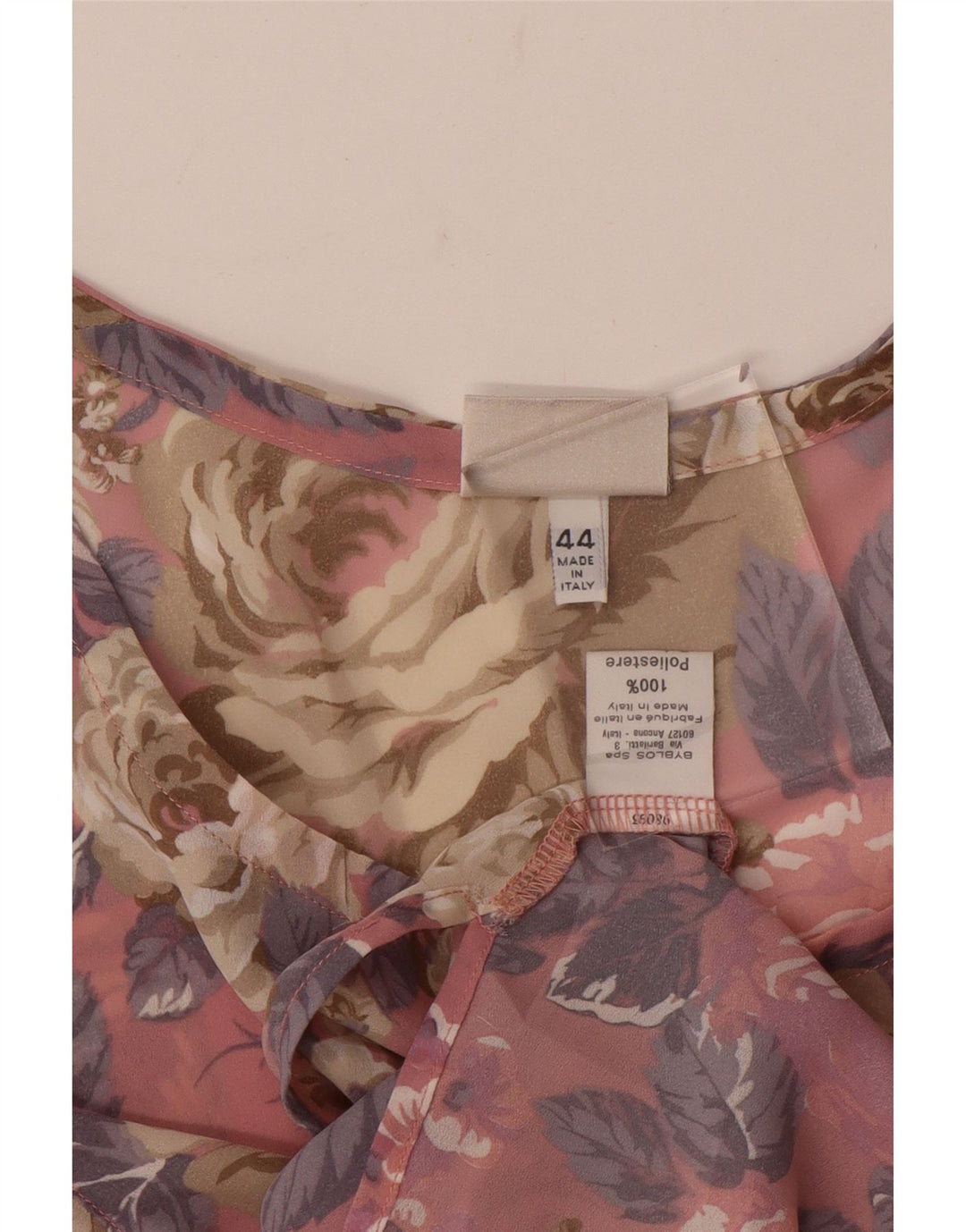 Byblos Γυναικεία Μπλούζα Oversized Top IT 44 Medium Pink Floral Polyester