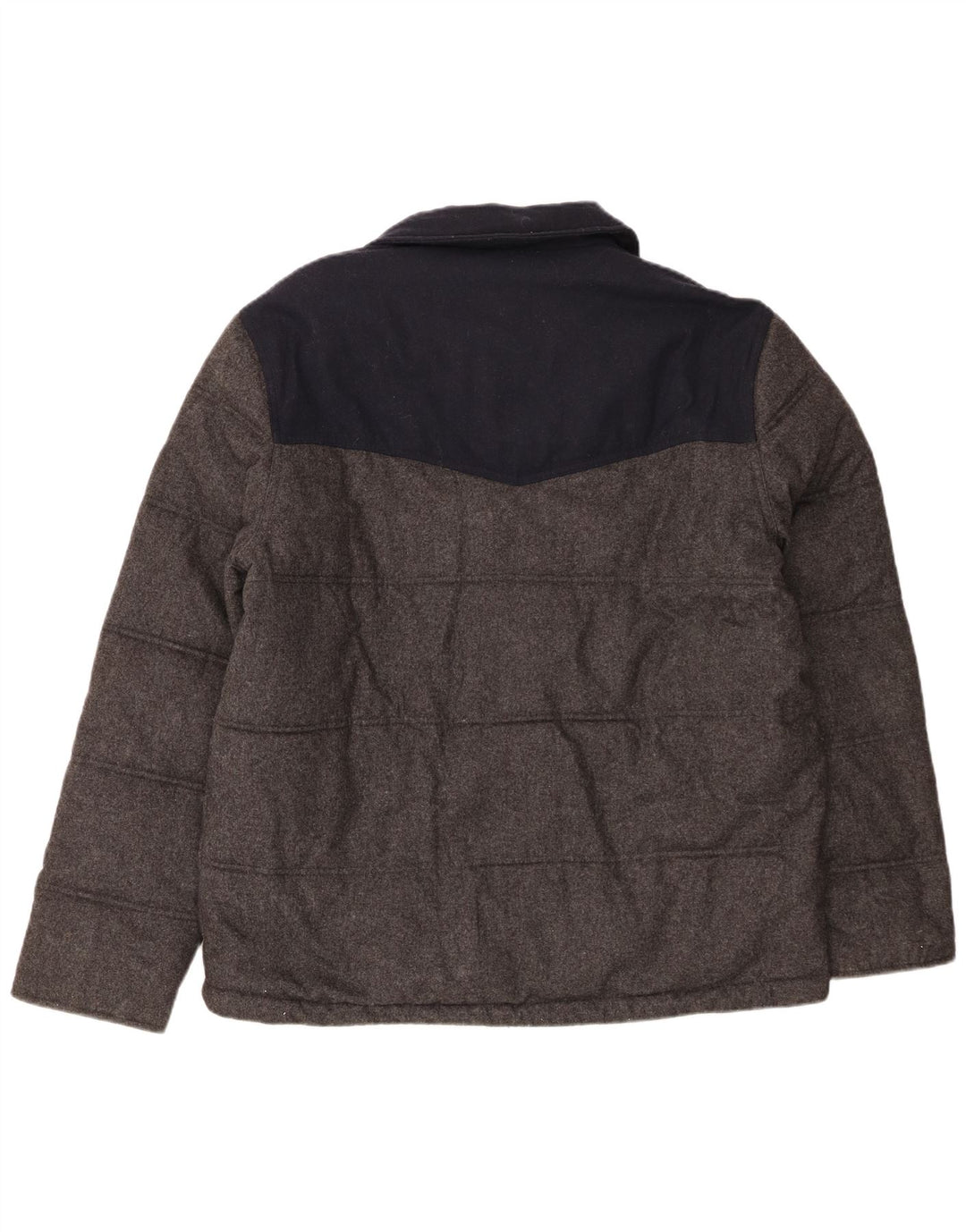 Ανδρικό μπουφάν Marks & Spencer UK 41 Large Grey Colourblock μαλλί