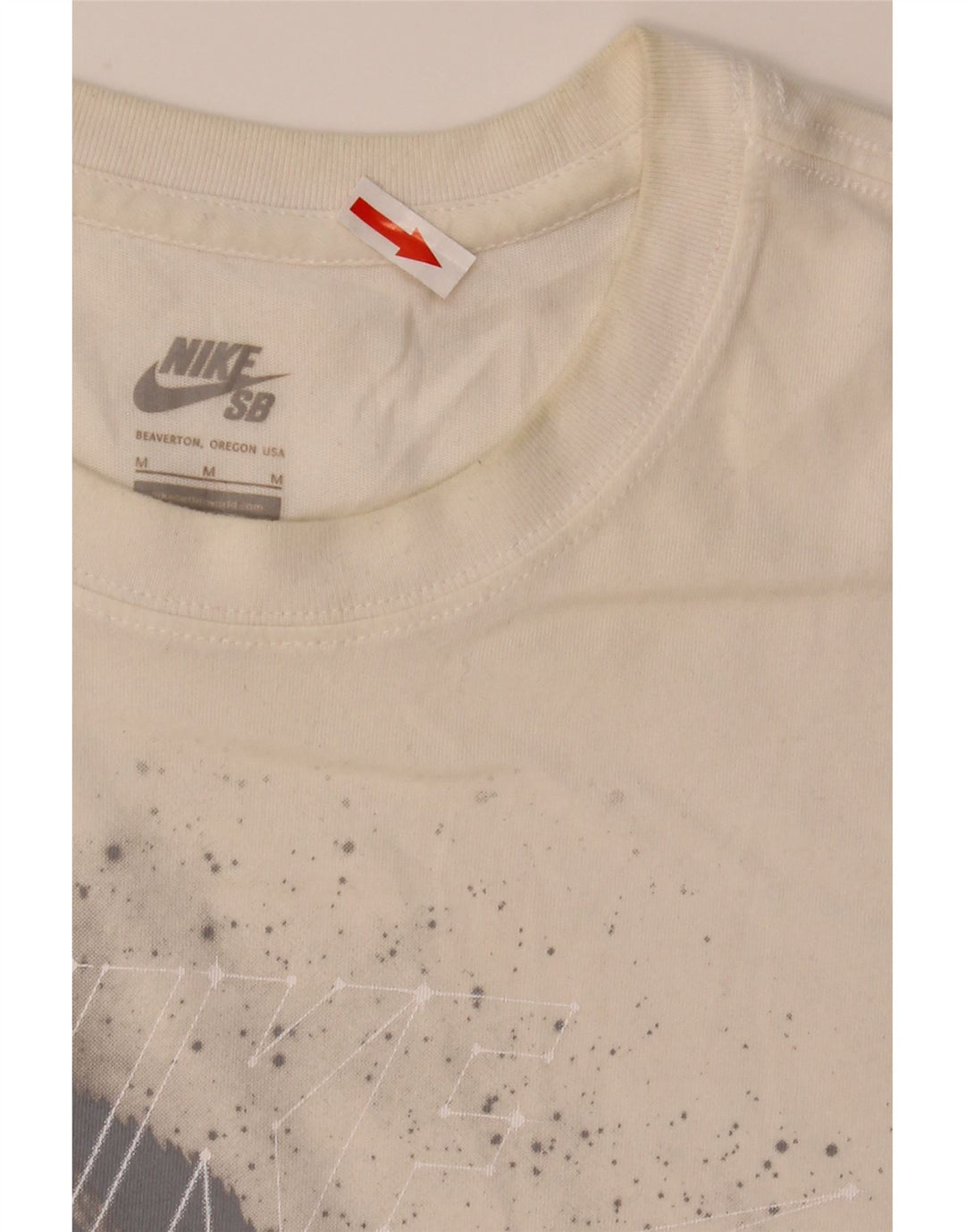 Μπλουζάκι Nike, ανδρικό Dri Fit, γραφικό μπλουζάκι, μεσαίο λευκό βαμβακερό