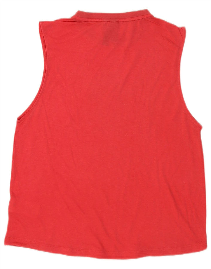 Γυναικείο γραφικό γιλέκο Adidas Top UK 8/10 Small Red Polyester
