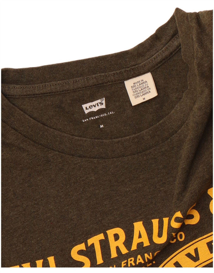 Ανδρικό γραφικό T-Shirt Levi's Top Medium Khaki