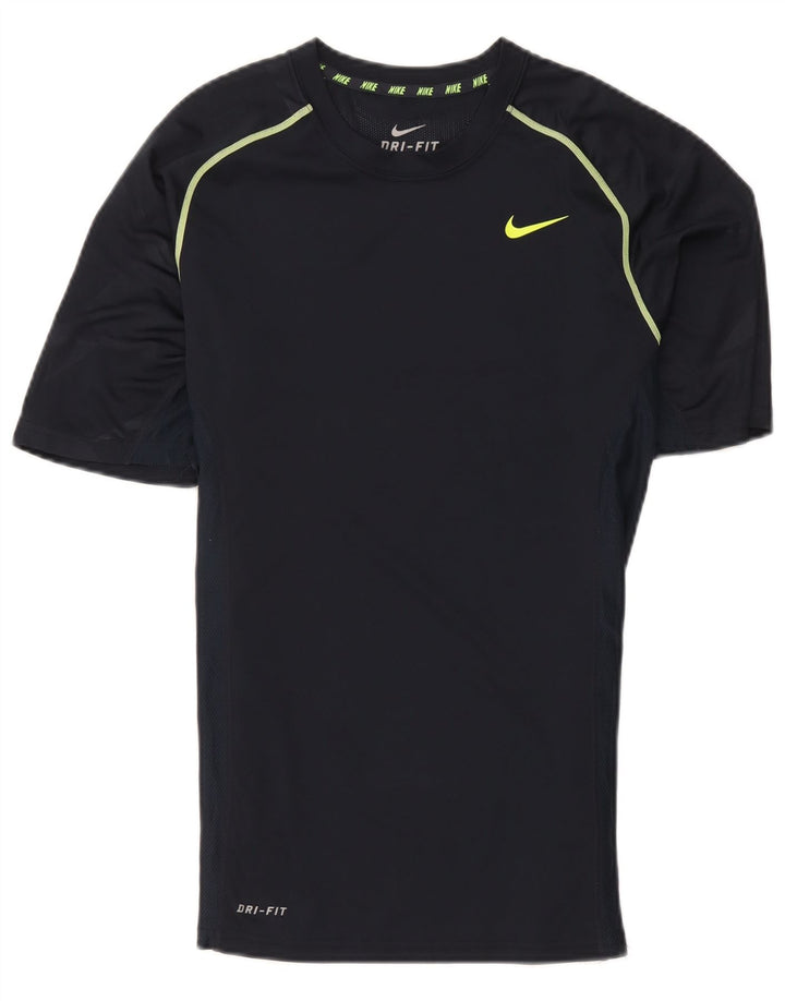 Ανδρικό μπλουζάκι Nike Dri Fit Small Small Navy Blue Polyester