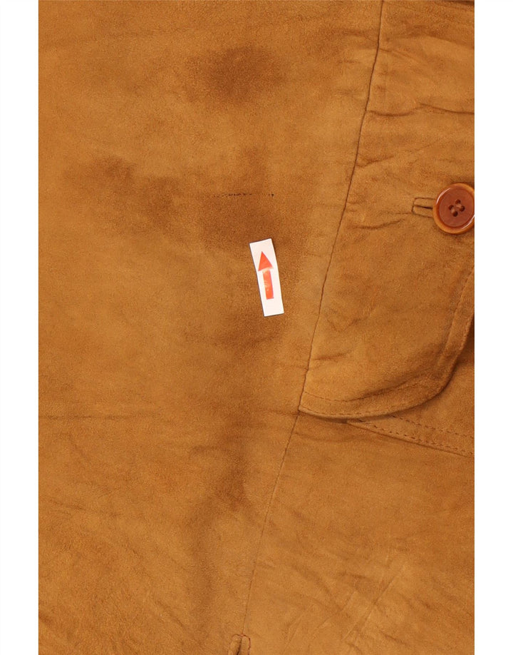 Belfe & Belfe Ανδρικό Suede Bomber Jacket IT 60 5XL Καφέ Δερμάτινο