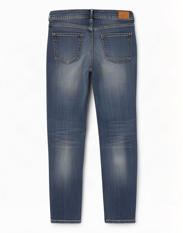 Zara Womens Distressed Slim Jeans EU 38 Small W28 L28 Blue