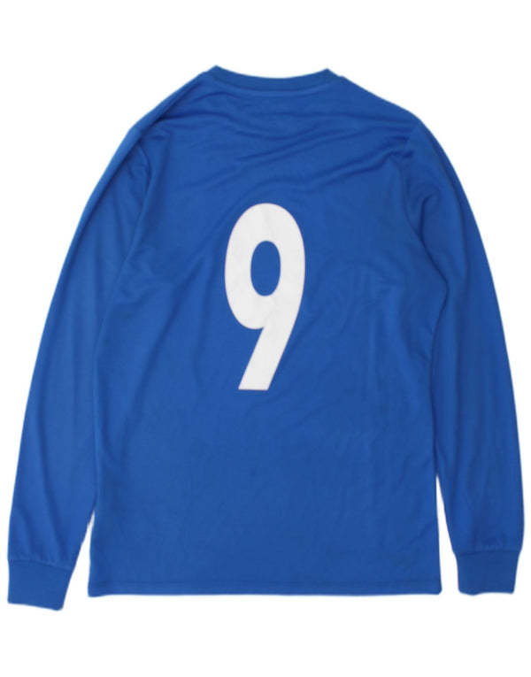 Umbro Mens Graphic Top Long Sleeve Small Blue Polyester