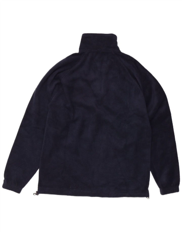 Kappa Ανδρικό φερμουάρ Fleece Jumper Μεγάλο Navy Blue Polyester
