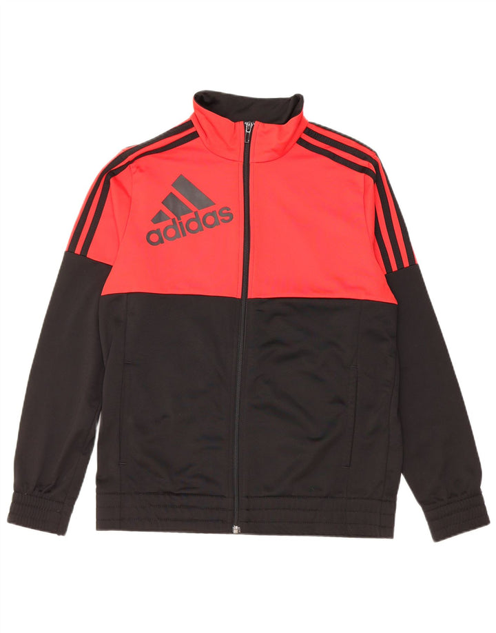 Γραφική φόρμα ADIDAS Boys Top Jacket 13-14 Years Black Colourblock