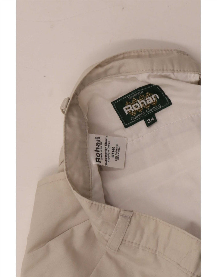 Rohan Ανδρικό σορτς Chino με καρφίτσες W34 μεγάλο μπεζ πολυεστέρα