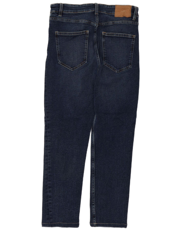 Zara Womens High Waist Skinny Capri Jeans EU 40 Medium W30 L23 Blue