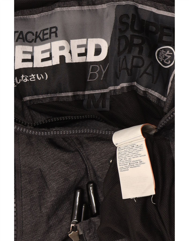Superdry γυναικείο μπουφάν βροχής UK 14 Medium Grey Nylon