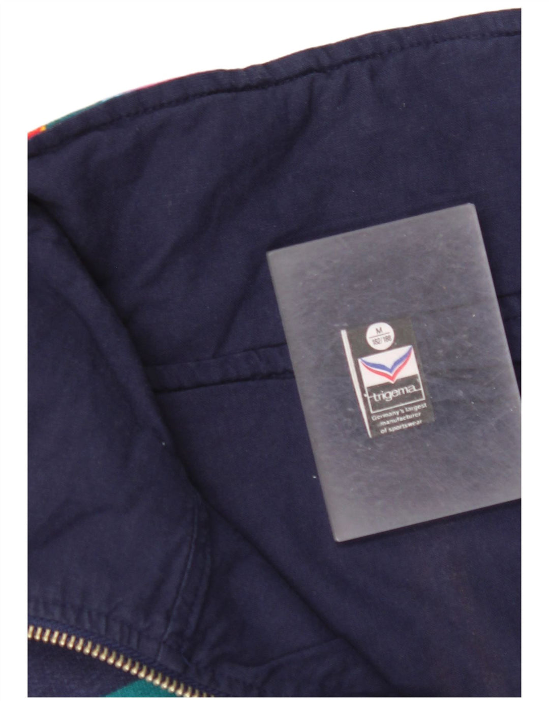 TRIGEMA Γυναικεία Ολόσωμη φόρμα UK 14 Medium Navy Blue Patchwork Βαμβακερό