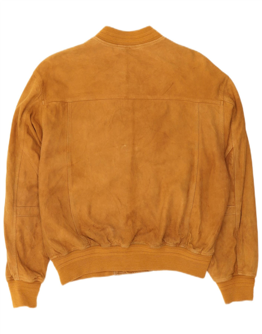 Burton Ανδρικό Suede Bomber Jacket UK 38 Medium Brown Δερμάτινο