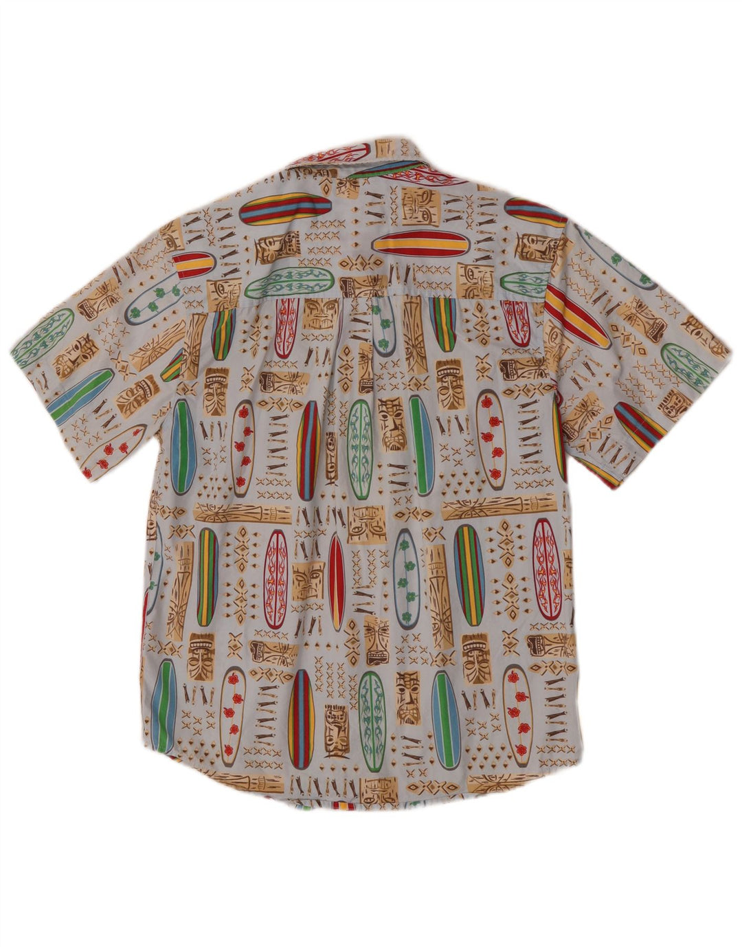 Old Navy Boys Abstract Pattern πουκάμισο 14-15 ετών XL Μπλε της Χαβάης