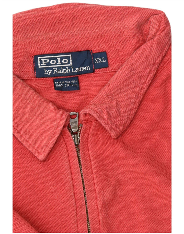 POLO RALPH LAUREN Ανδρικό πουκάμισο πόλο 2XL κόκκινο βαμβακερό