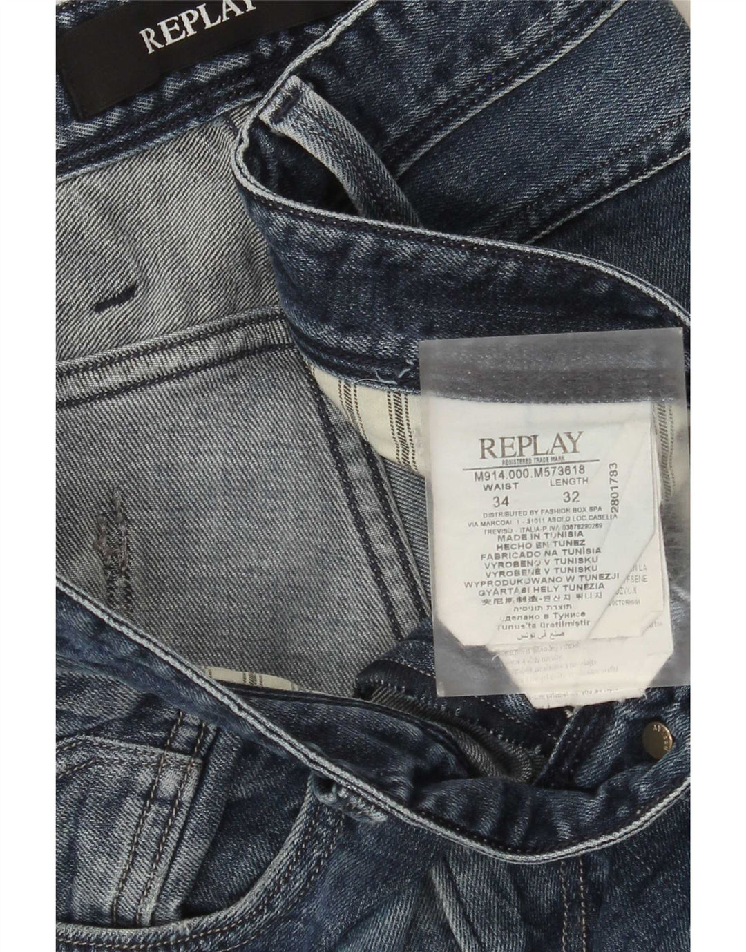 Replay Γυναικείο Slim Jeans W34 L32 Blue Cotton