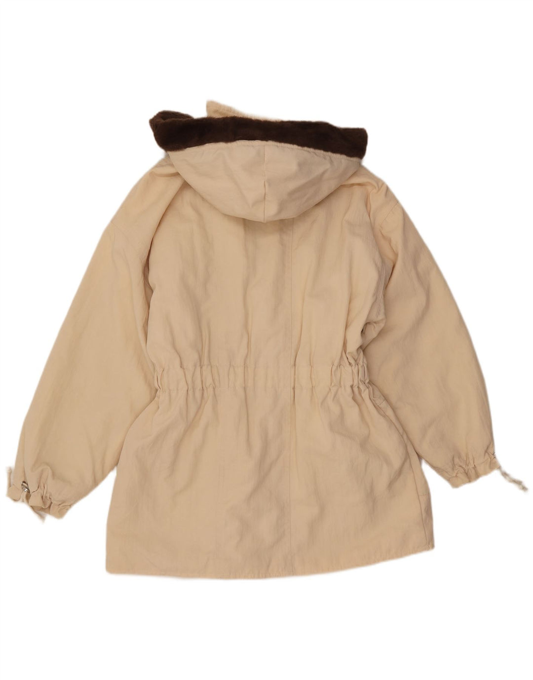 Vintage Γυναικείο Μπουφάν Parka με Κουκούλα IT 42 Medium Beige