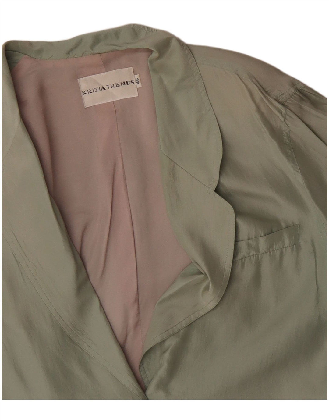 KRIZIA Γυναικείο μπουφάν 2 κουμπιών Blazer IT 46 Large Green