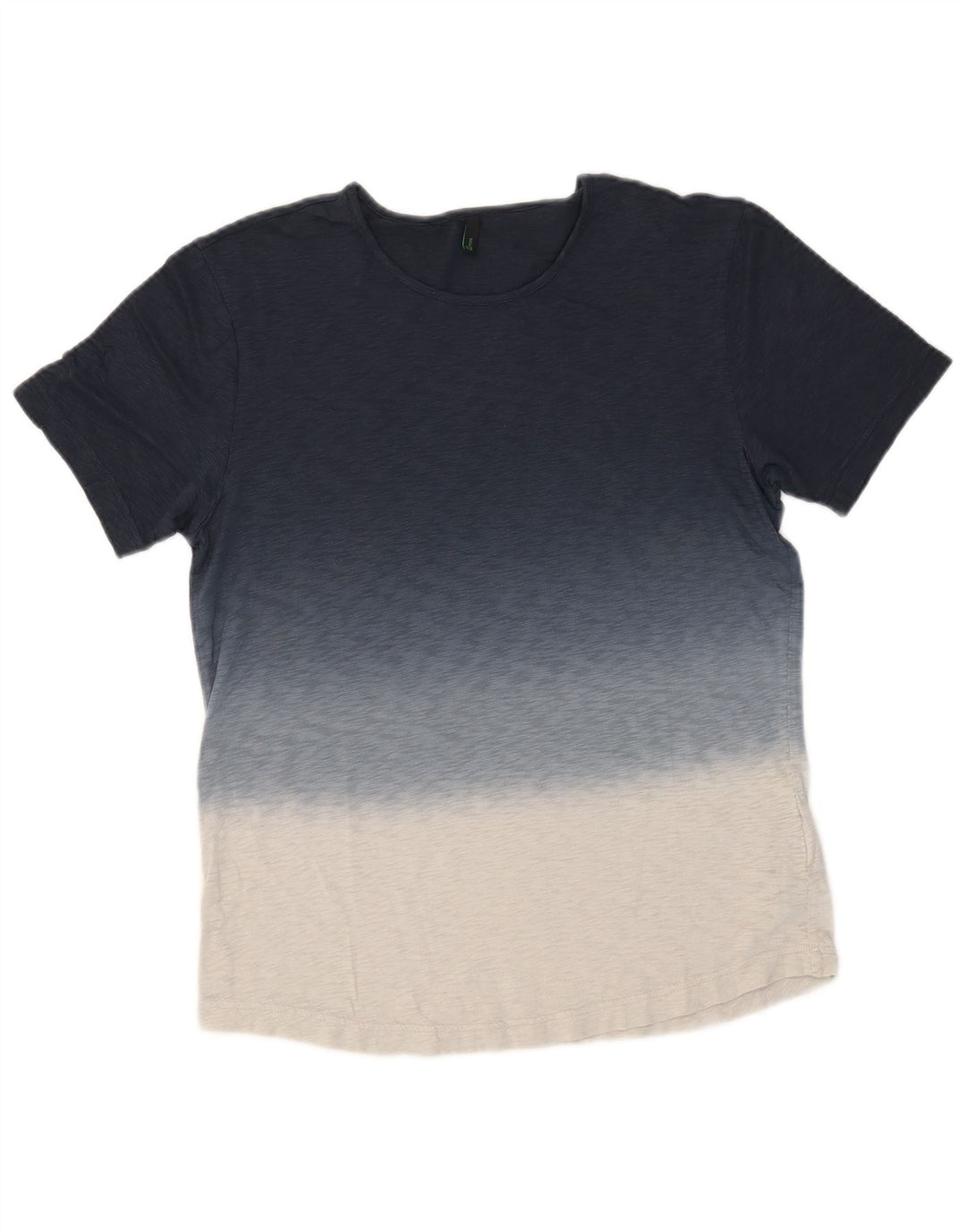 BENETTON Ανδρικό T-Shirt Τοπ μεσαίο μπλε ναυτικό χρώμα, βαμβακερό