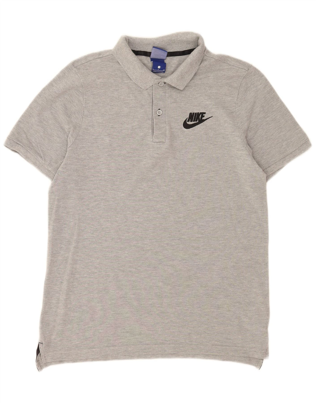 Ανδρικό μπλουζάκι πόλο Nike μικρό γκρι βαμβακερό