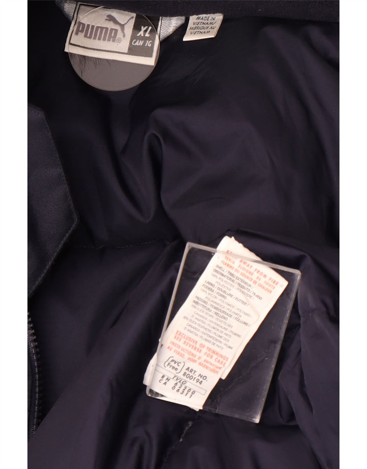 PUMA Ανδρικό παλτό με κουκούλα UK 42 XL Navy Blue Polyester