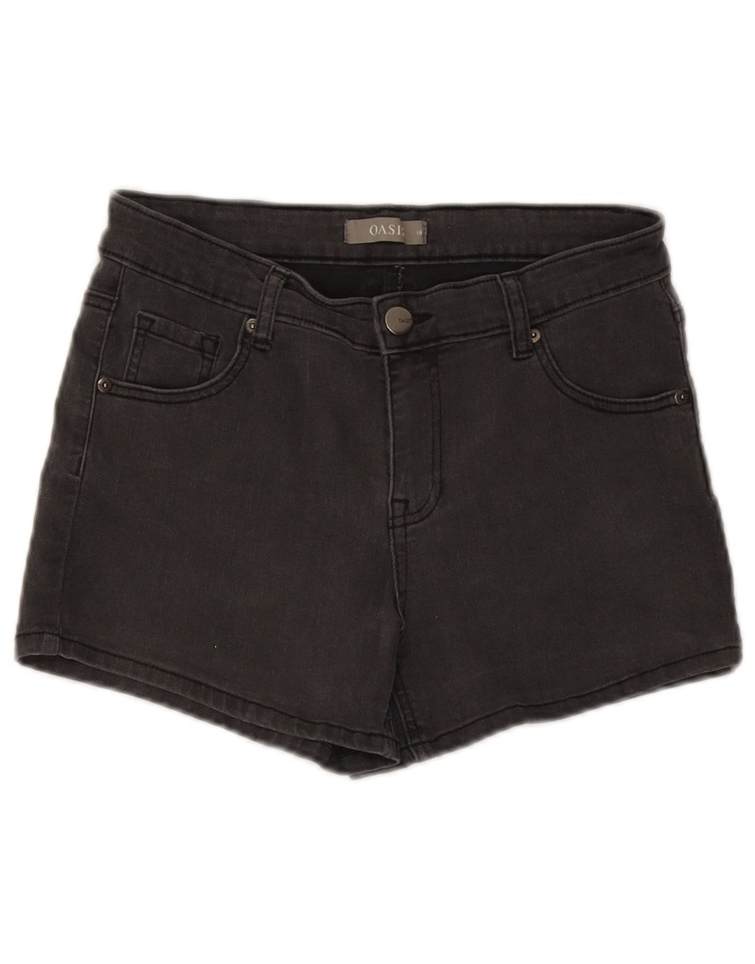 Γυναικείο τζιν σορτς Oasis UK 10 Small W28 Γκρι βαμβακερό