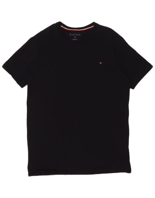Tommy Hilfiger ανδρικό μπλουζάκι με κανονική εφαρμογή Top 2XL Navy Blue Cotton