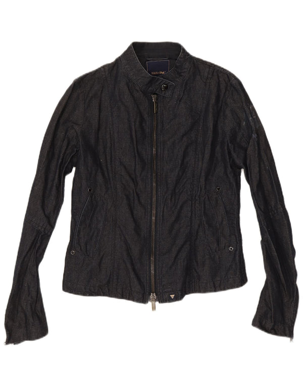 Meltin' Pot Γυναικείο Τζιν Μπουφάν UK 12 Medium Navy Blue Cotton