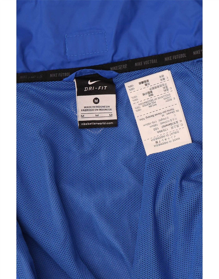 Ανδρικό μπουφάν βροχής Nike με κουκούλα UK 38 Medium Blue Colorblock Nylon