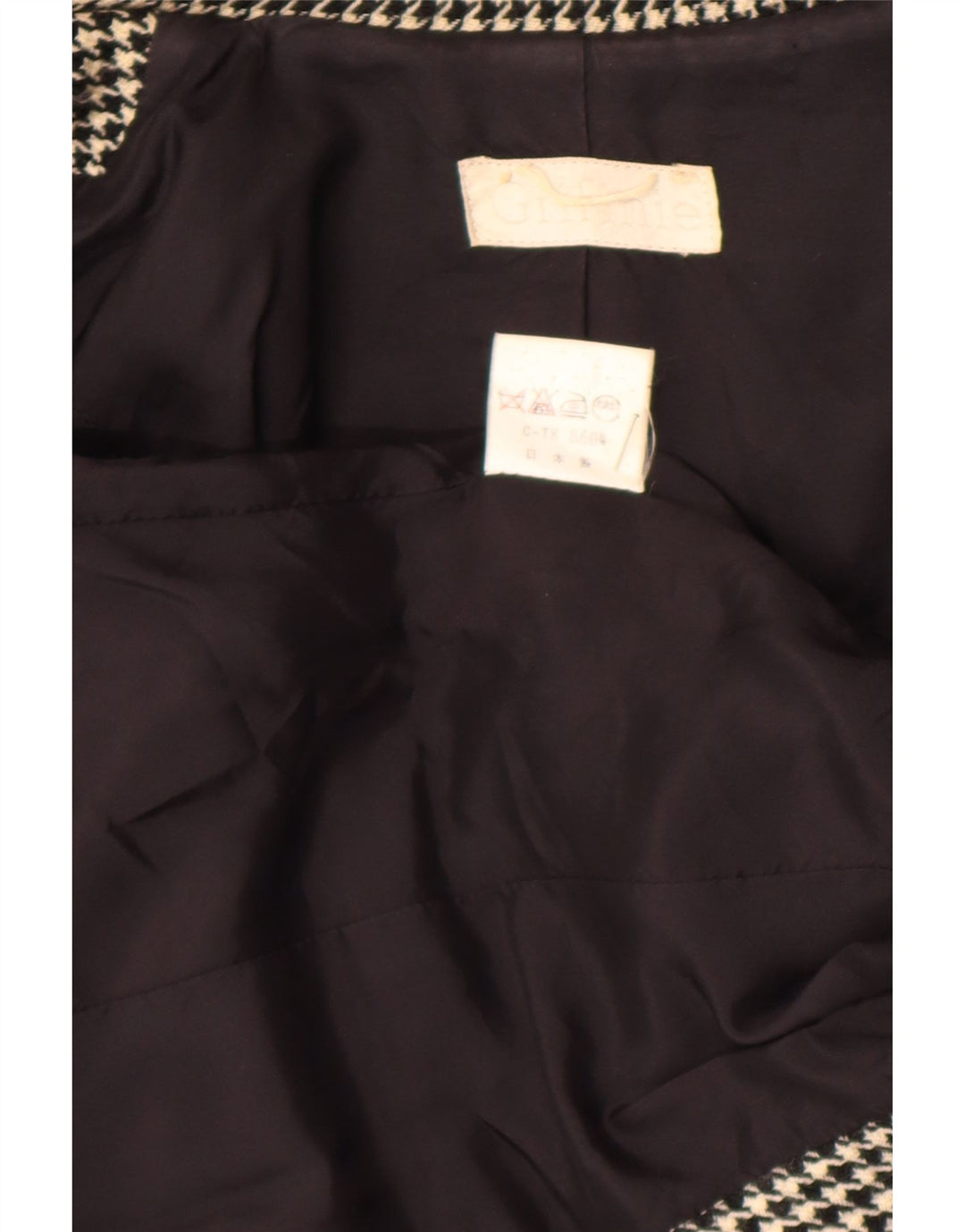 Griffe Γυναικείο μπουφάν blazer UK 10 Small Black Houndstooth